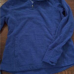 Blue Quarter-Zip Pullover